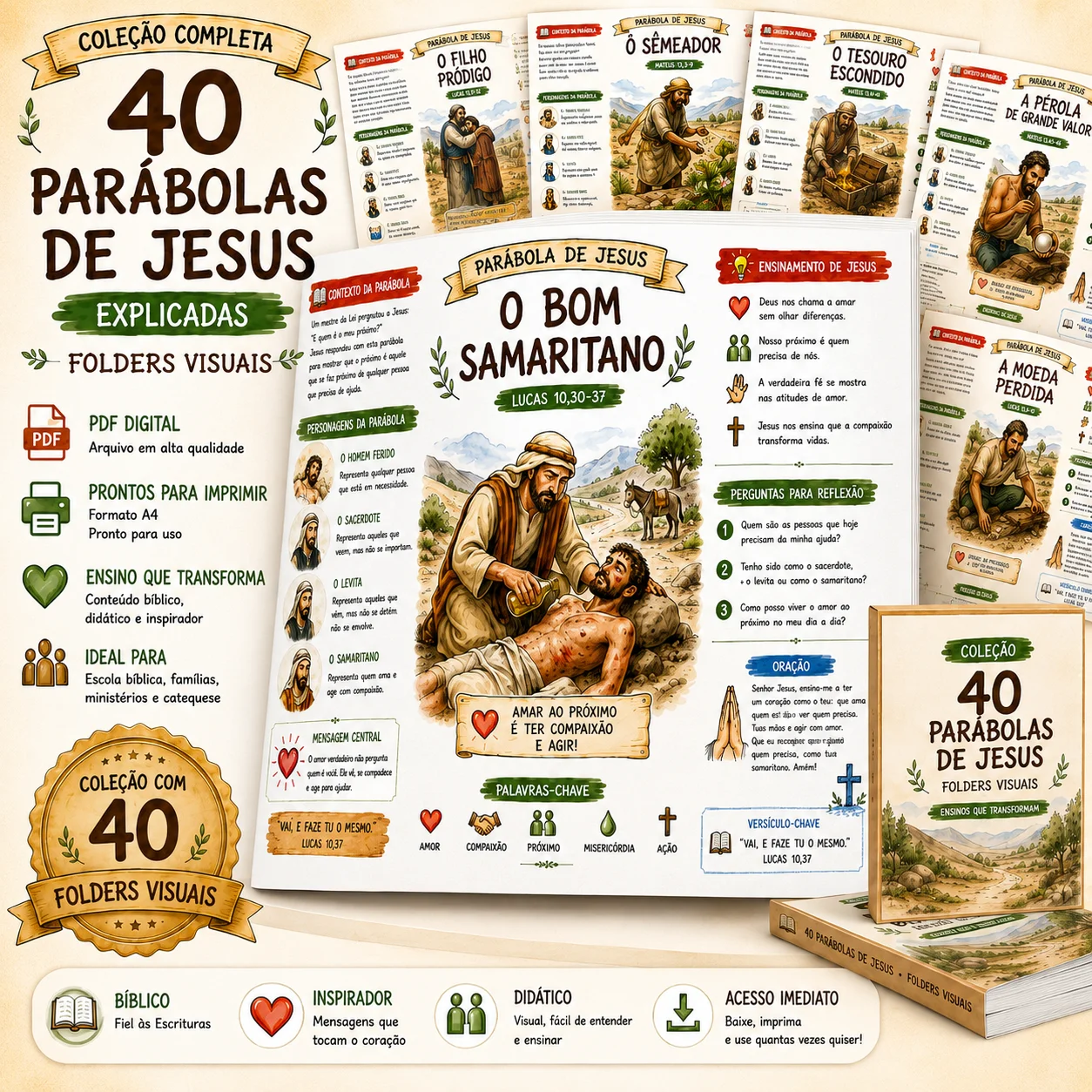 Folders das Parábolas de Jesus